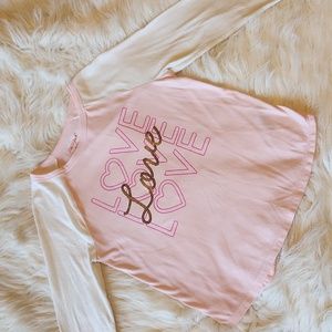 3/$15 Girls "Love" Cat & Jack Size 7/8